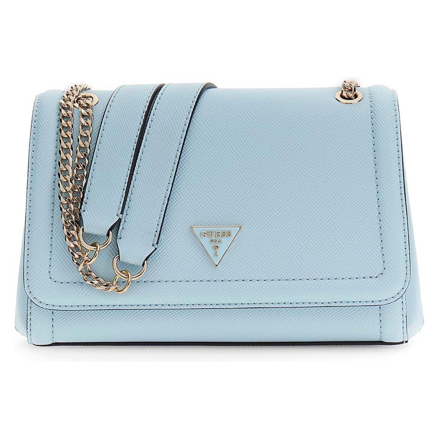 Guess, Damen, Handtasche, Noelle Ii Convertible Xbody Flap Bag, Blau