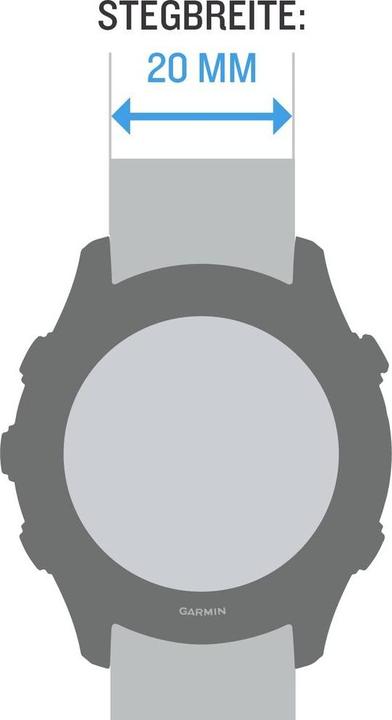 Actual product image Garmin Quick-change bracelet (20 mm, Silicone)
