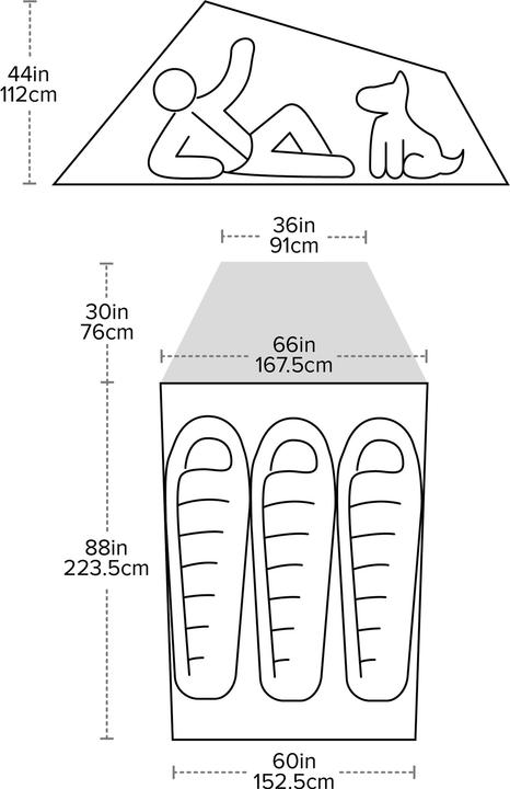 Produktbild Big Agnes C Bar 3 (Kuppelzelt, 2.21 kg, 3 Personen)