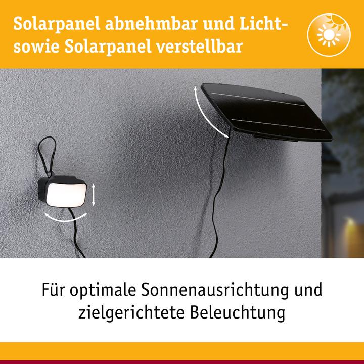 Image du produit Paulmann Solar Wandfluter Flotas (700 lm, IP65)