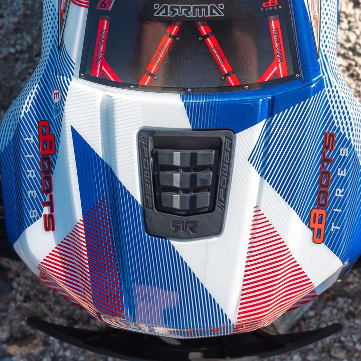 Immagine prodotto Arrma Monster Truck Kraton BLX6S, Blau/Rot ARTR, 1:8 (ARR Quasi lettura a corredo)