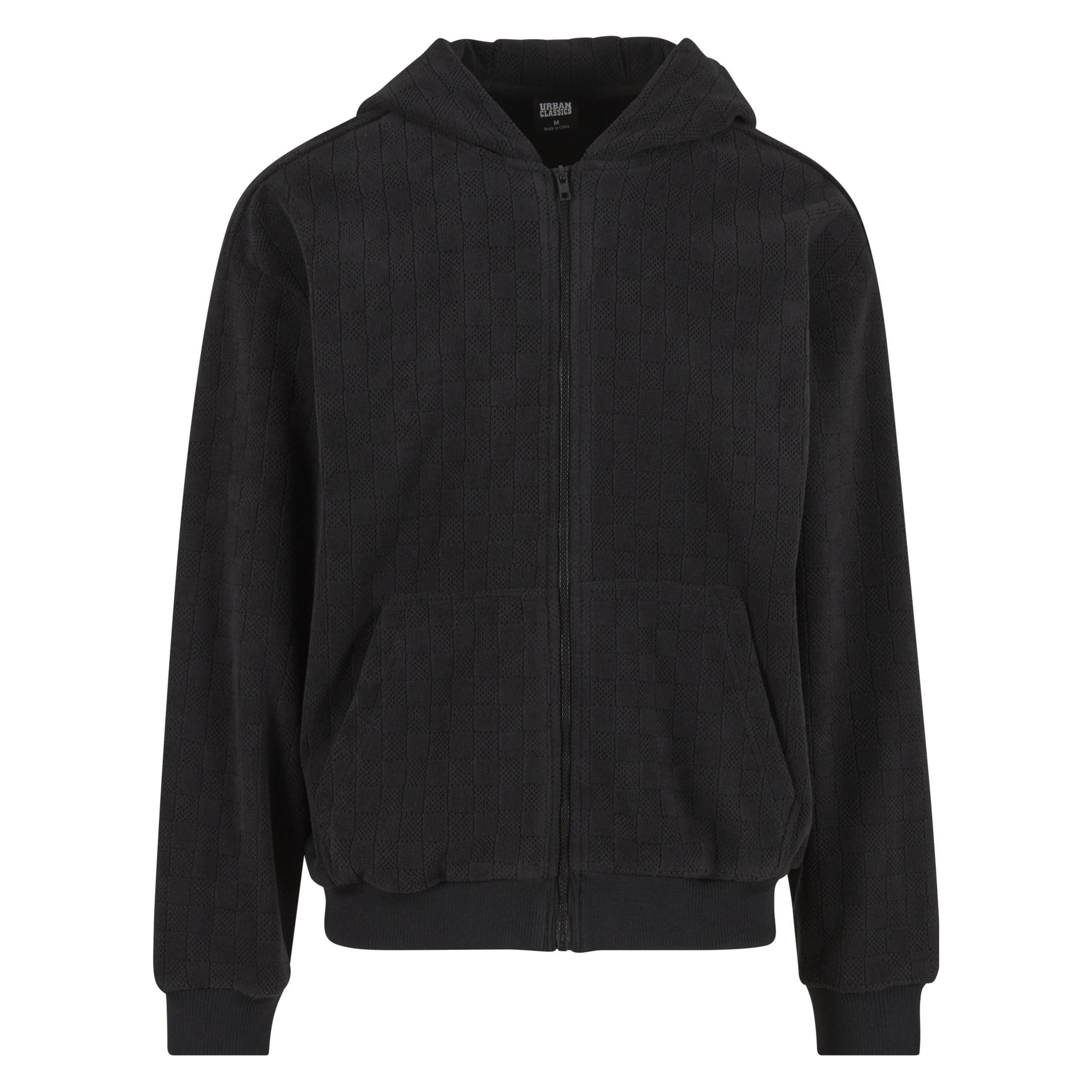 Urban Classics, Herren, Pullover, Jaquard Velvet Zip-Hoody - 175201, Mehrfarbig, (Xl)