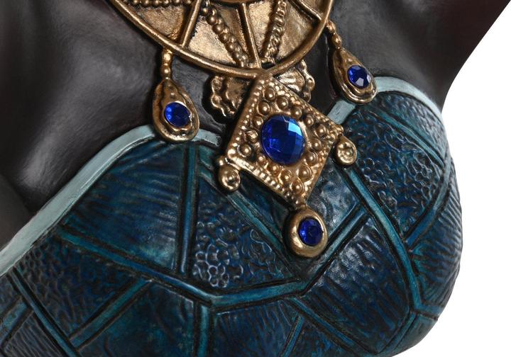 Produktbild Esprit Deko-Figur Home Blau Schwarz Gold Afrikanerin 23 x 17 x 39 cm