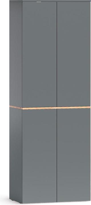 Produktbild Vicco Hochschrank Viktor, Anthrazit/Goldkraft Eiche, 68 x 188.6 cm mit 6 geschlossenen Fächern (40.50 x 68 x 188.60 cm)