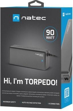 Actual product image Genesis Torpedo UNI-90 power adapter/inverter Indoor Black (90 W)