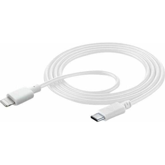 Cellularline Power Cable 200cm - USB-C to Lightning (2 m, USB 3.2 Gen 2), Cavo USB