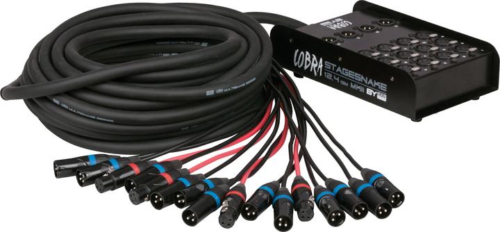 Actual product image DAP-Audio Cobra X 12/4 Stagebox (15 m, XLR Cables)
