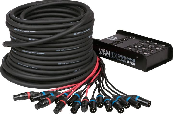 Produktbild DAP-Audio Cobra-X 12/4 Stagebox (30 m, XLR Kabel)