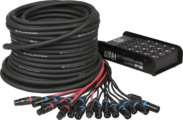Produktbild DAP-Audio Cobra-X 16/4 Stagebox (30 m, XLR Kabel)