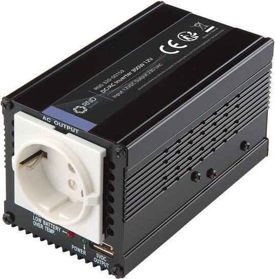 Immagine prodotto RND Inverter DC/AC 10... Presa di corrente 15V 300W tipo F (CEE 7/3) con contatto di terra / presa USB