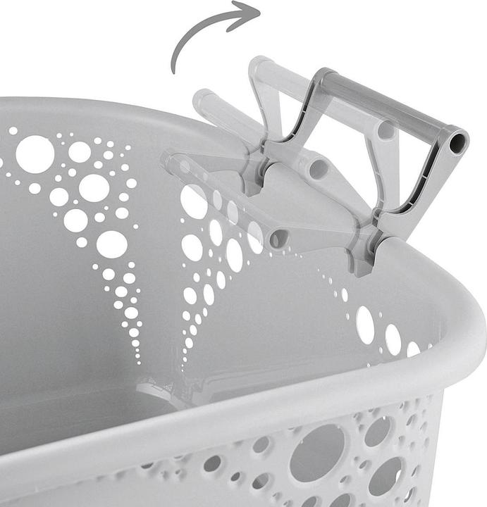 Actual product image Laundry basket 40l stackable grey (40 l)