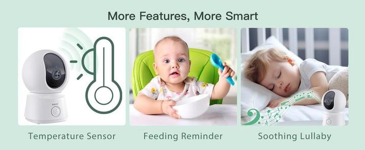 Image du produit Arenti Kit Alnanny BC12S (Babyphone Audio, Vidéo et audio, 100 m)