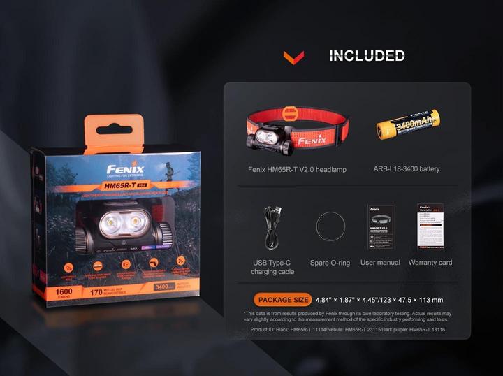 Produktbild Fenix HM65R-T V2.0 (1600 lm)