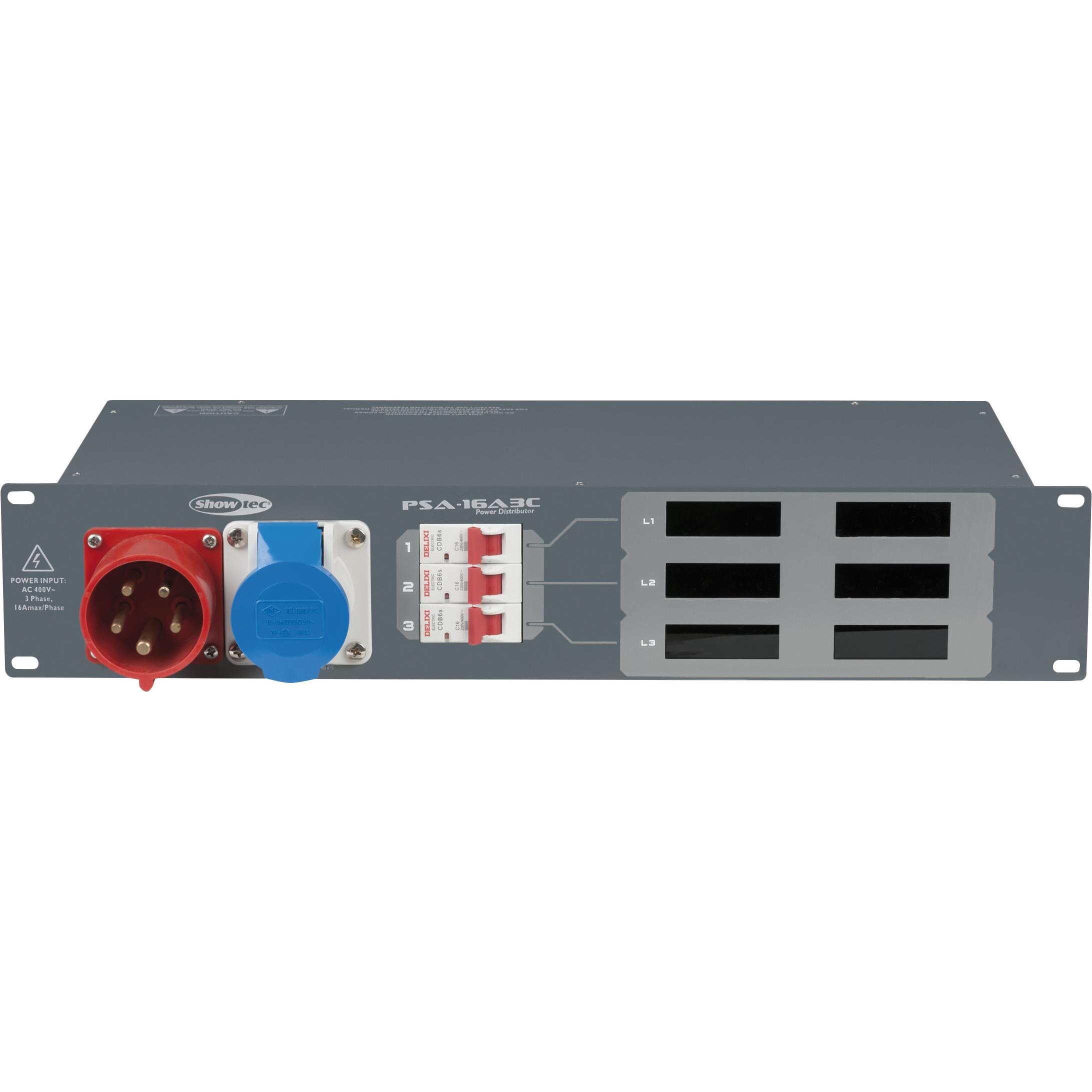 Showtec, Steckdosenleiste, Psa-16a3c (CEE)