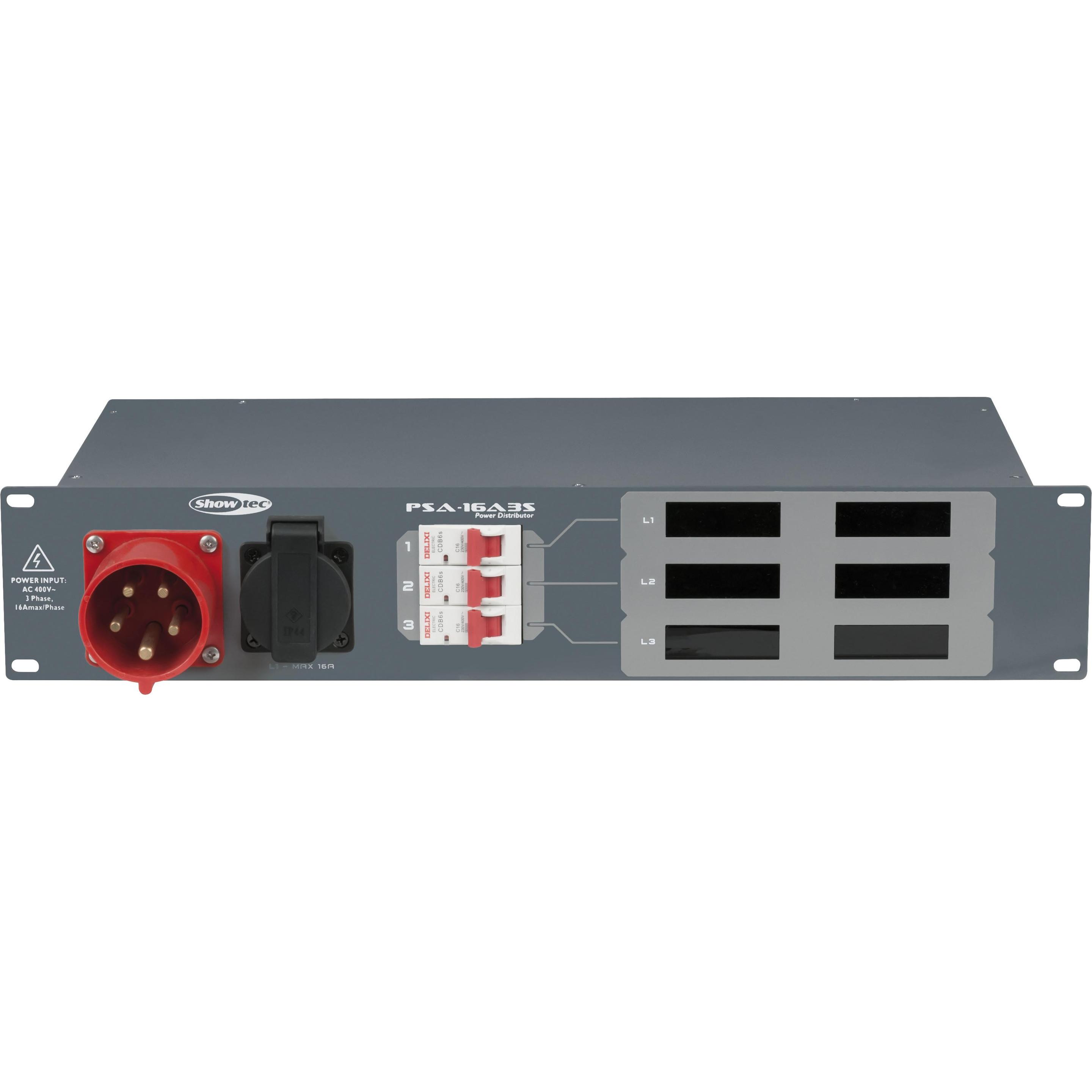 Thumbnail - Showtec, Steckdosenleiste, Psa-16a3s (CEE)