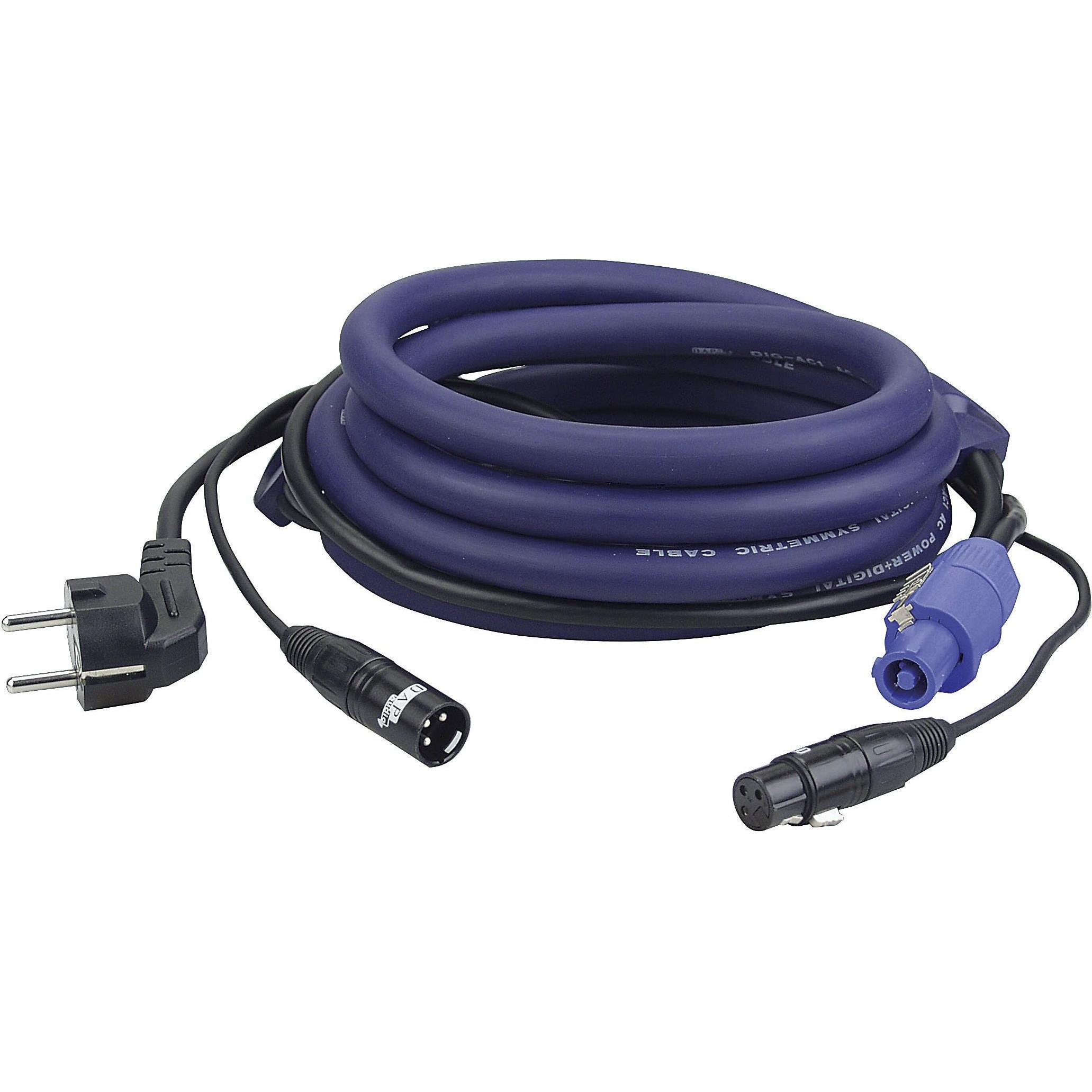 DAP-Audio FP06 Schuko/XLR M Powercon/XLR F (20 m, XLR, Speakon), Audio Kabel