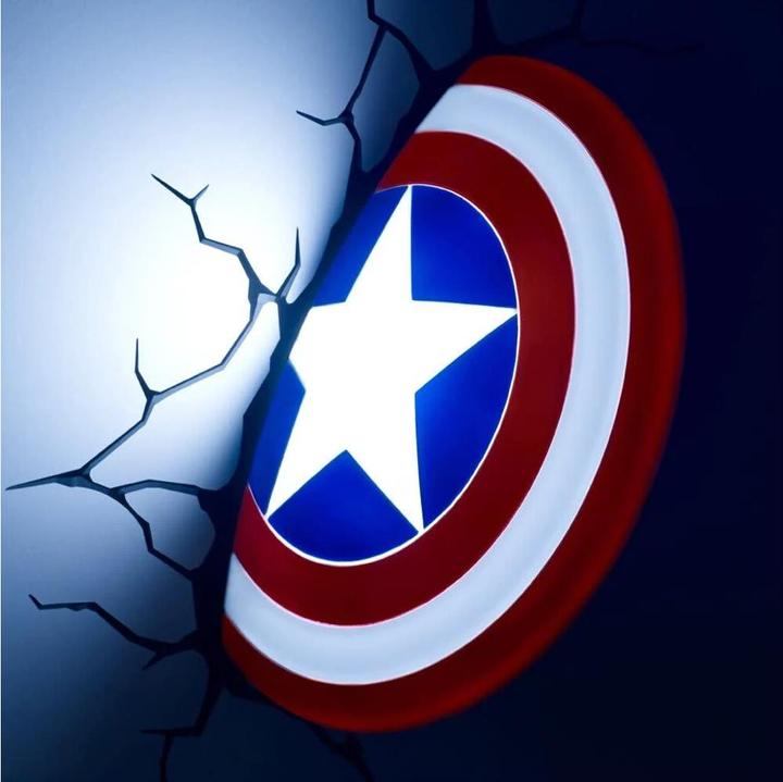 Productafbeelding 3Dlight Marvel - Captain America Shield - 3D LED Licht 26,5 cm