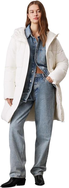 Actual product image Calvin Klein Logo Belt Long Puffer Jacket (M)