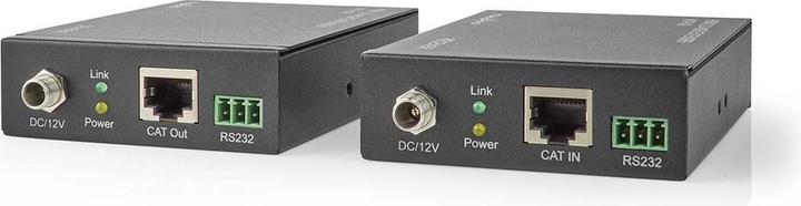 Actual product image Nedis VREP3480AT HDMI ™ Extender Over CAT6 Up to 60.0 m 4K@60Hz 18 Gbps Metal Anthracite (0.06 m)