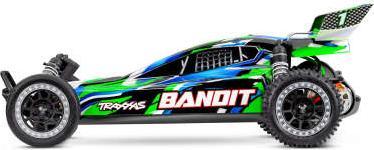 Immagine prodotto Traxxas BUGGY BANDIT HD 1:10 2WD EP RTR VERDE con caricabatterie e batteria USB-C (RTR pronto all'uso)