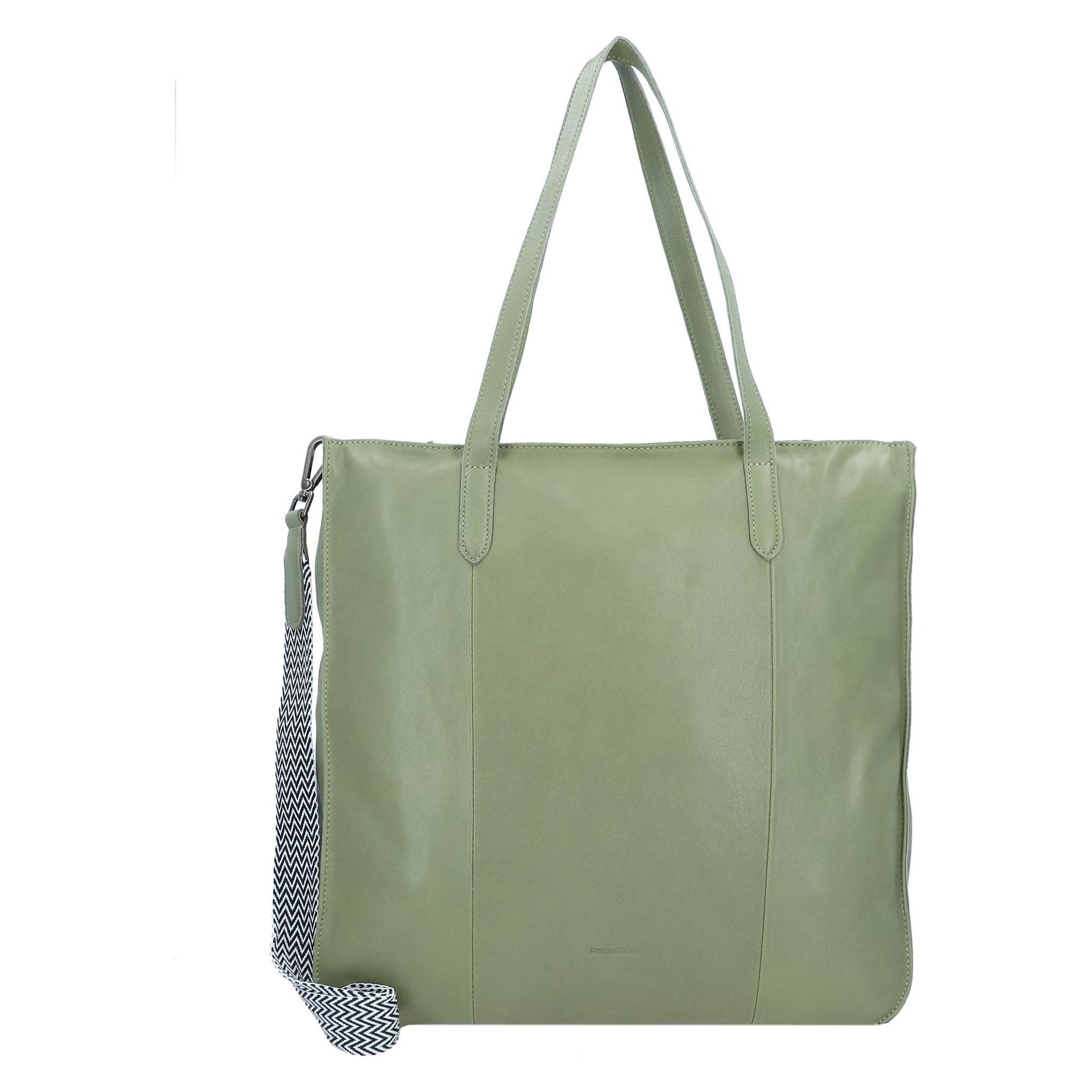 FredsBruder, Tasche, Jeren Shopper Tasche Leder 42 Cm, Grün, (12 l)