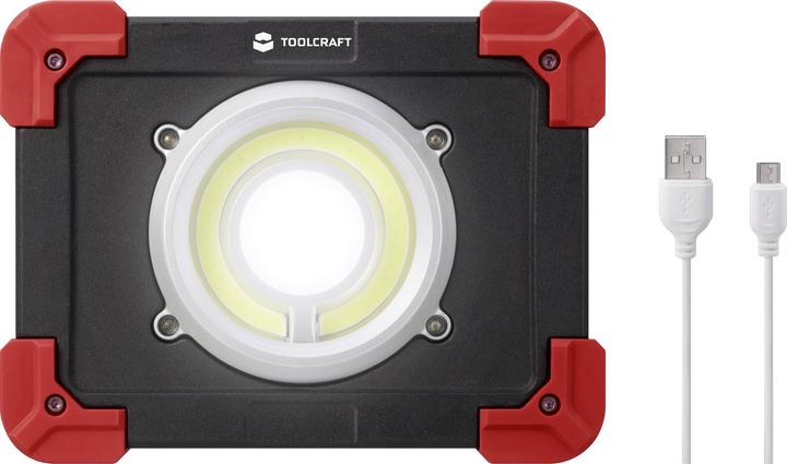Produktbild Toolcraft Wiederaufladbare Arbeitsleuchte 20 W 2.50 Lumen (2500 lm)