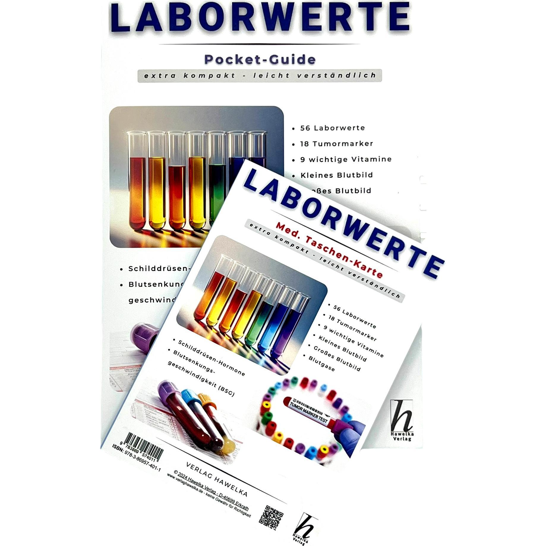 Thumbnail - Laborwerte - extra kompakt & leicht verständlich - Pocket-Guide - Faltkarte A5 - Patienten-Ratg, Fachbücher von Uwe Verl...