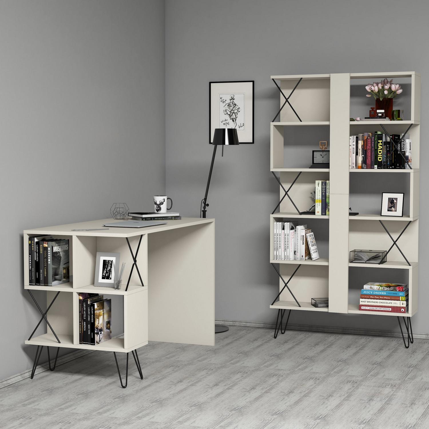 Thumbnail - Hanah Home, Schreibtisch, Gael (60 x 120 x 80 cm)