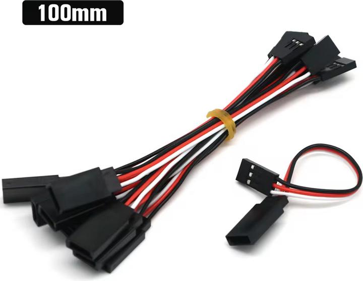 Actual product image Coscorp Industries Servokabel, JR-Stecker zu JR-Buchse, 10 cm, 5 Stück