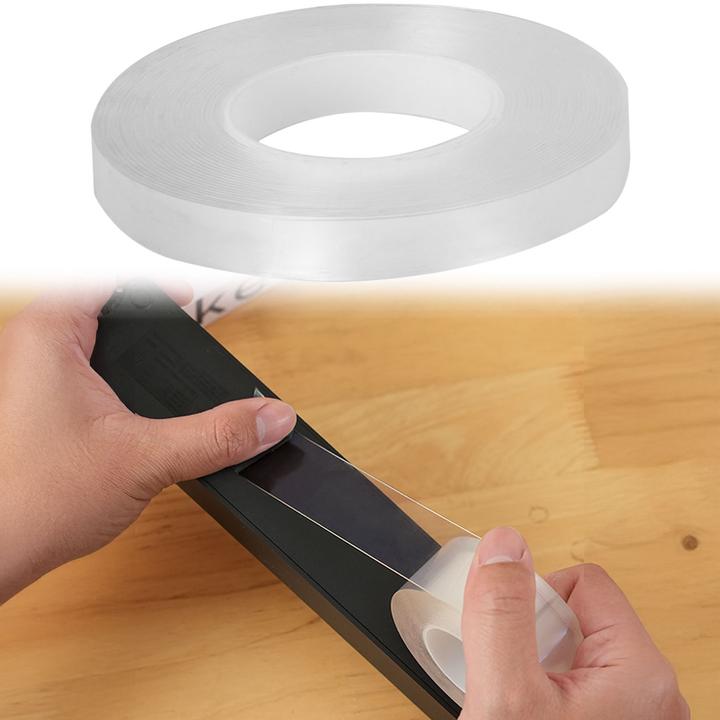 Actual product image Ideoon Transparentes Nano Klebeband, L 5 m x B 10 mm (10 mm)