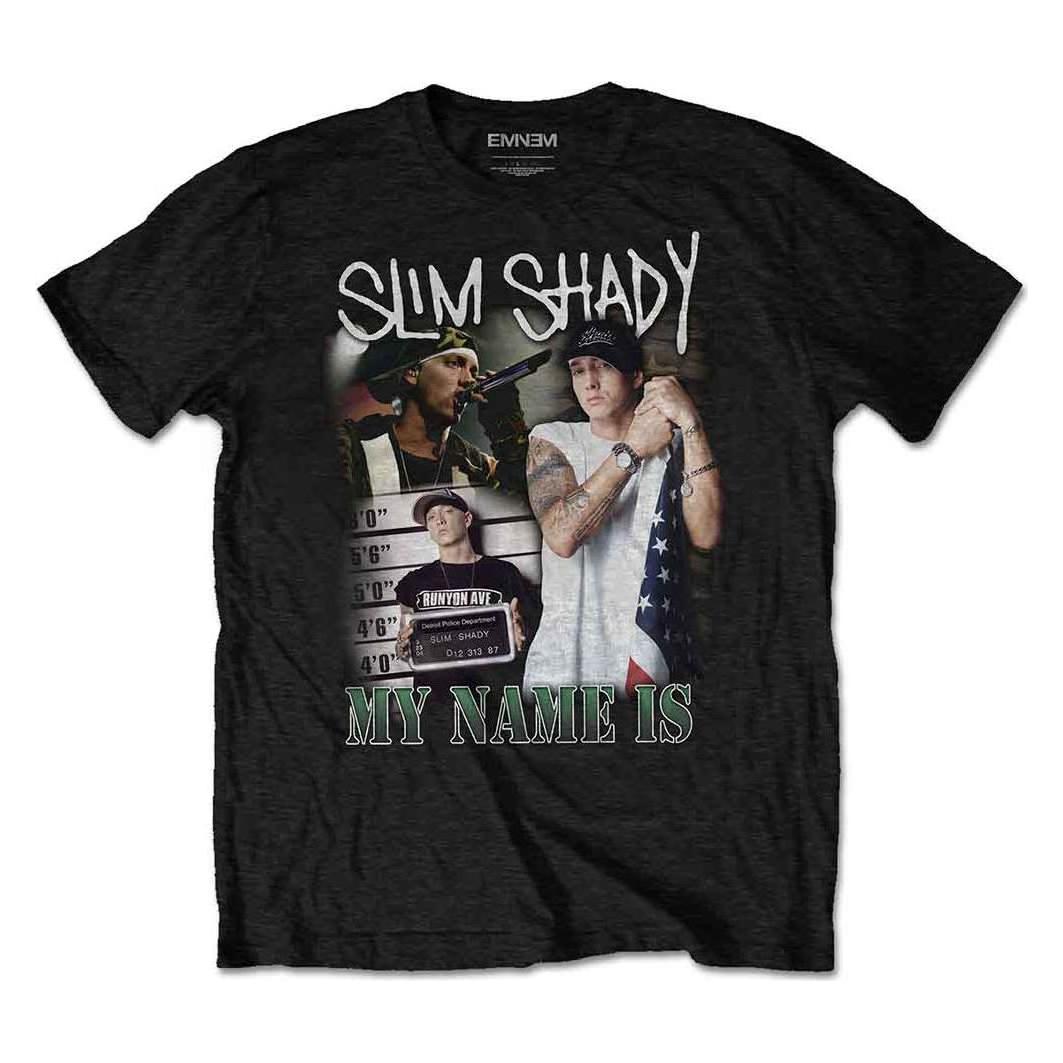 Eminem, Herren, Shirts, My Name Is Homage, Schwarz, (L)