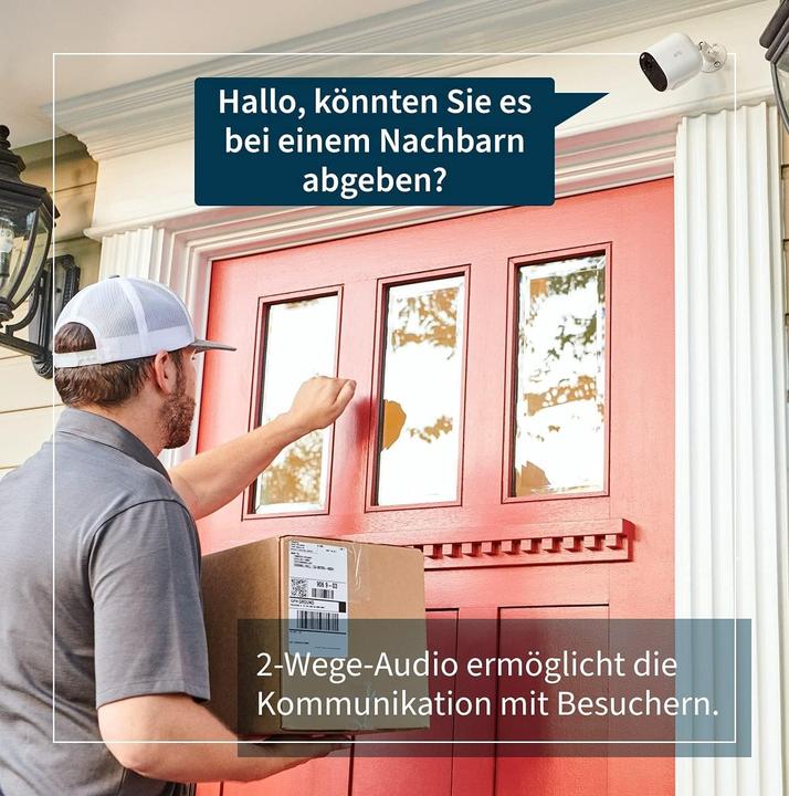 Produktbild Arlo Essential Spotlight Kamera 3er Set, schwarz (1920 x 1080 Pixels)