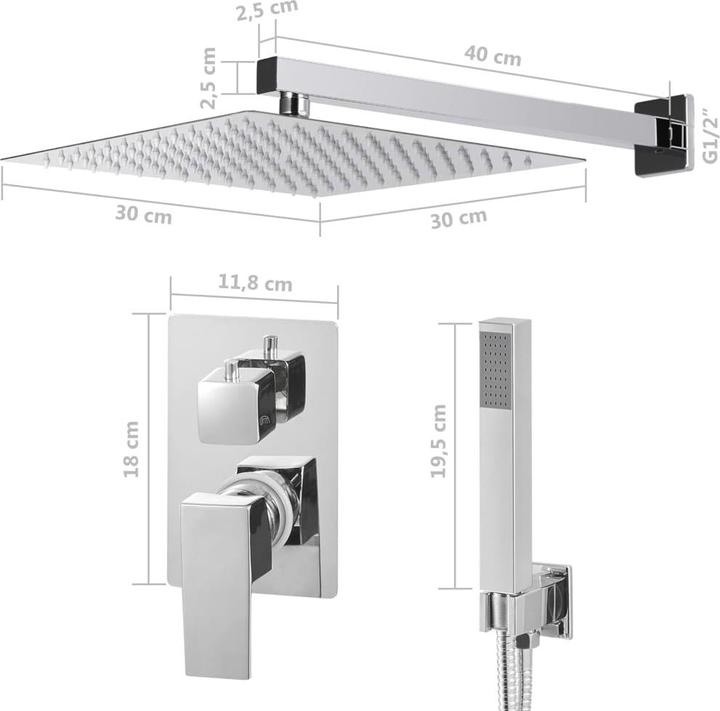Actual product image vidaXL Duschsystem