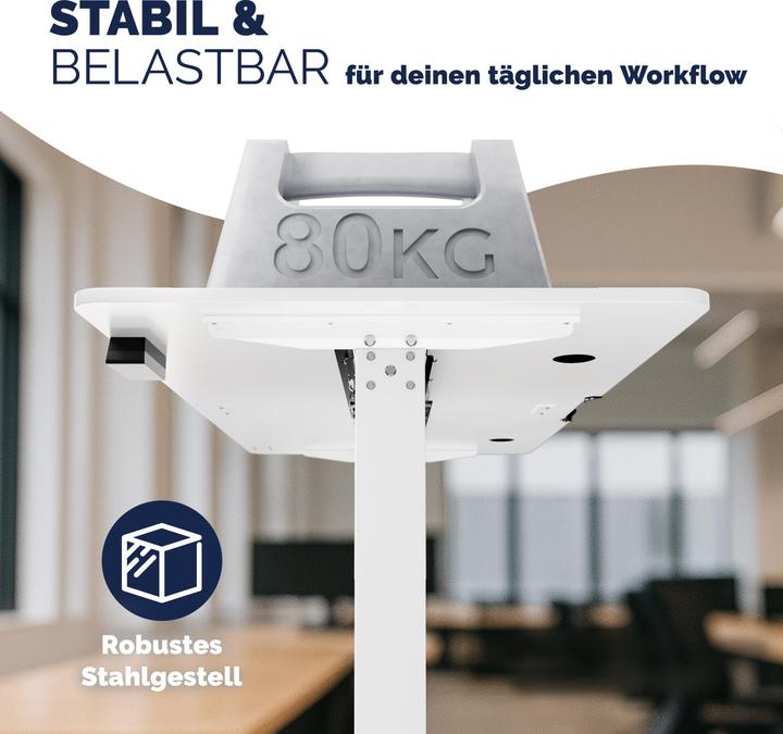 Image du produit Casaria Höhenverstellbarer Schreibtisch