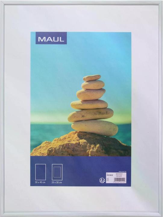 Maul 1935802 Bilder Wechselrahmen Papierformat: 30 x 40 cm Weiss (30 x 40 cm)
