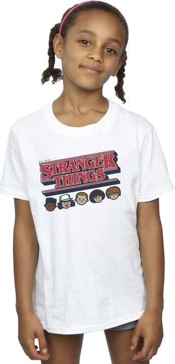 Image du produit Netflix - T-shirt STRANGER THINGS CARICATURE LOGO - Fille (152, 158)