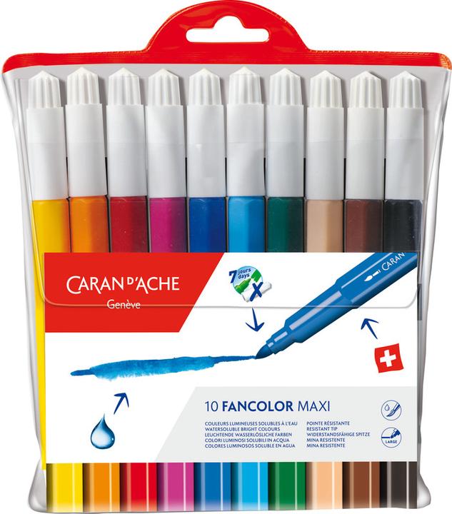 Image du produit Caran d'Ache Crayons-feutres Fancolor (Multicolore, 10 x)