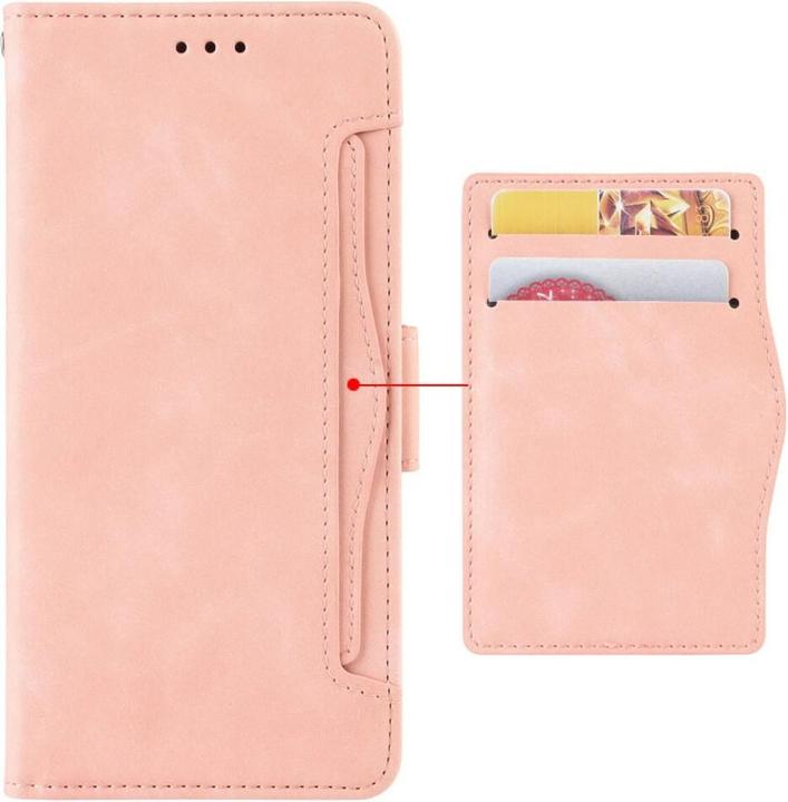 Produktbild Cover-Discount iPhone 14 Pro Max - Etui mit vielen Kartenfächer rosa (Apple iPhone 14 Pro Max)