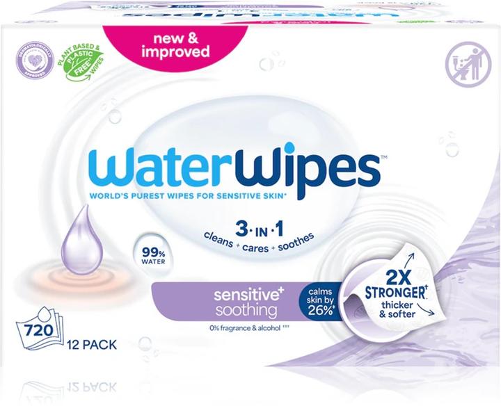 WaterWipes Soothing Clean Babydoekjes - 12 x 60 Stuks = 720 Doekjes (720 pcs.)