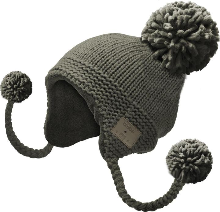 Immagine prodotto SBS Beanie con auricolari senza fili, trecce e pom pom