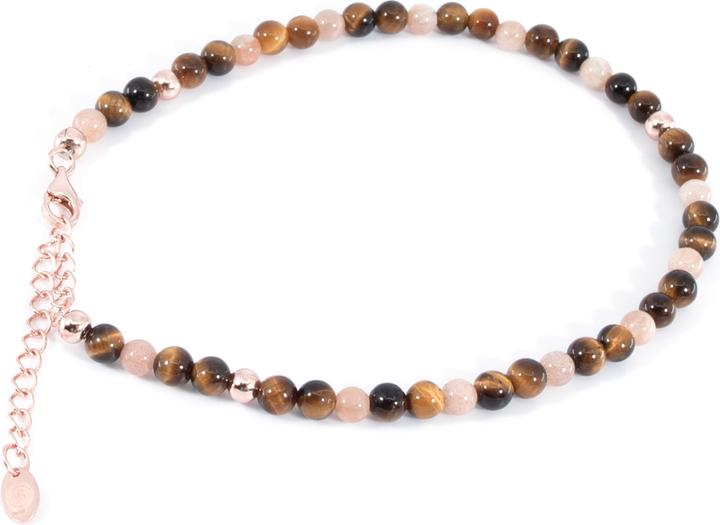 Image du produit Balibay Gresiaa (Pierre de lune, œil de tigre, Pierre précieuse, Agate, Or 14 carats, 22 cm)
