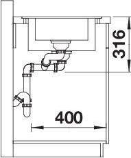 Produktbild Blanco ADIRA 6 S-F | SILGRANIT felsgrau | Einbauart: Flächenbündig | reversibel | mit Ablauffernbedi (Einbauspüle, 99 cm, 49 cm)