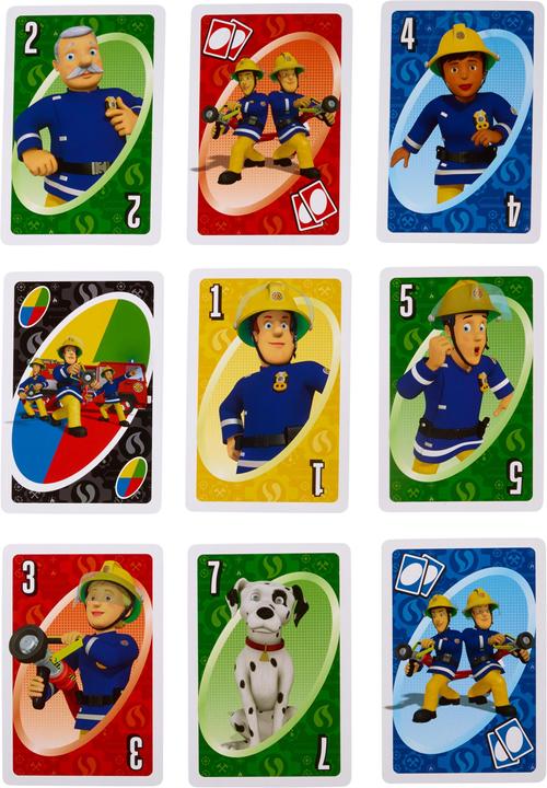 Produktbild Mattel Games UNO Junior Feuerwehrmann Sam (Deutsch, Englisch, Französisch, Italienisch)