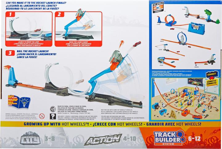 Actual product image Hot Wheels Stunt Builder Rocket Launch Challenge