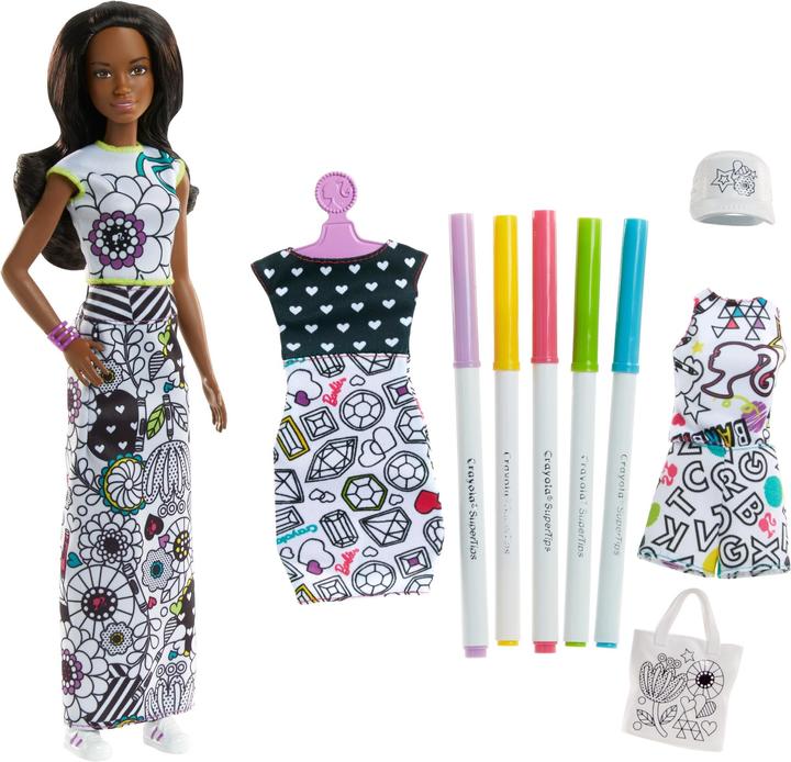 Image du produit Barbie loves Crayola Poupée de mode colorée