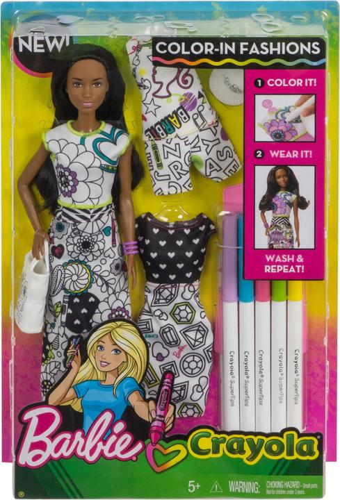 Image du produit Barbie loves Crayola Poupée de mode colorée