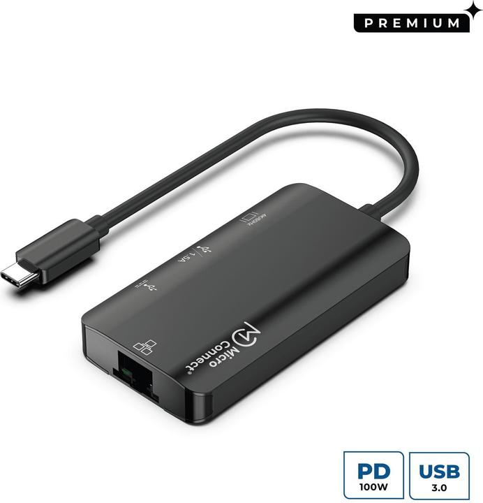 Actual product image MicroConnect USB Type C Mini Dock (USB-C, 4 ports)