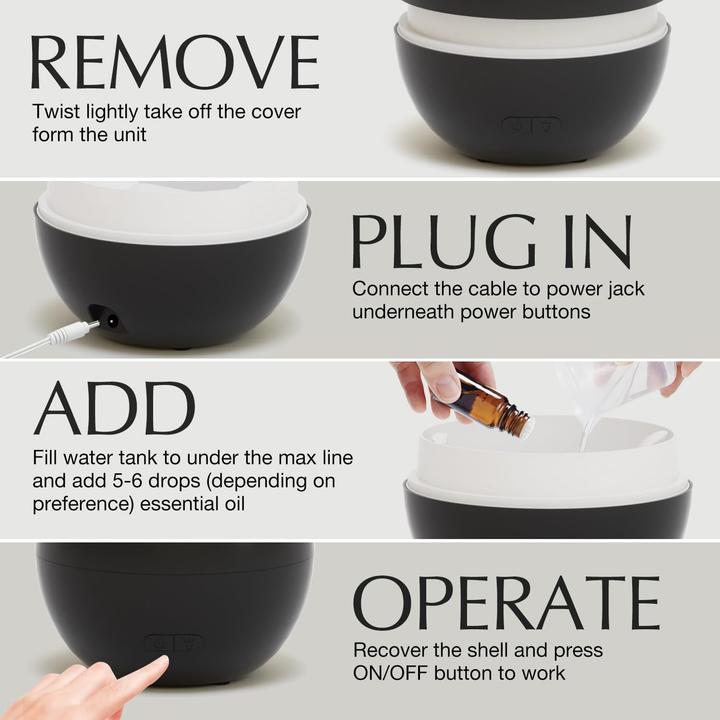 Produktbild Fellhof Aroma Diffuser mit Flammeneffekt (150 ml)