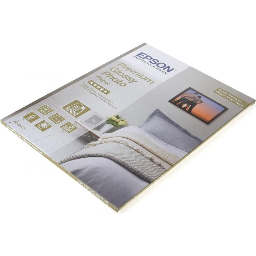 Thumbnail - Epson Premium Glossy (255 g/m², A4, 15 x), Fotopapier, Weiss