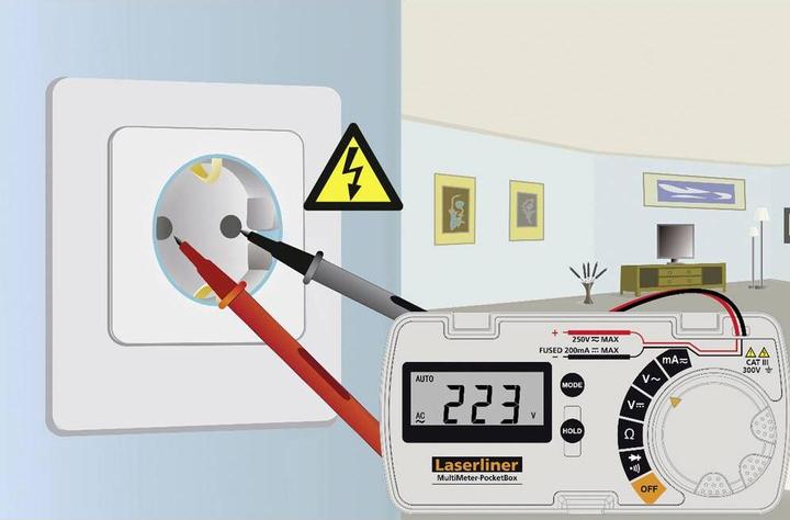 Actual product image Laserliner Multimeter PocketBox, Funktionen: Diodentest-Funktion